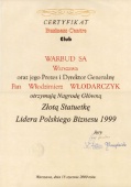 Leader du monde des affaires polonais 1999